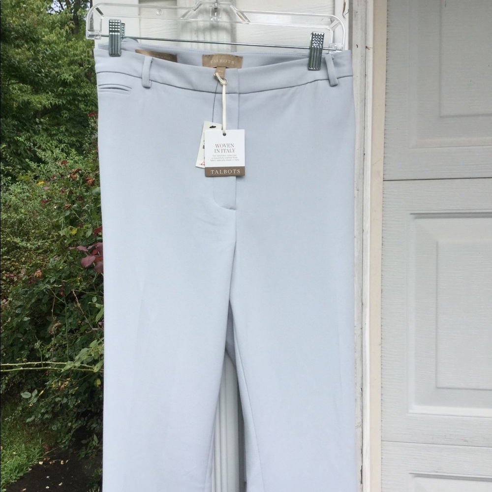 NWT Talbots Italian Luxury Line Blue Lined Pants - Picture 2 of 8